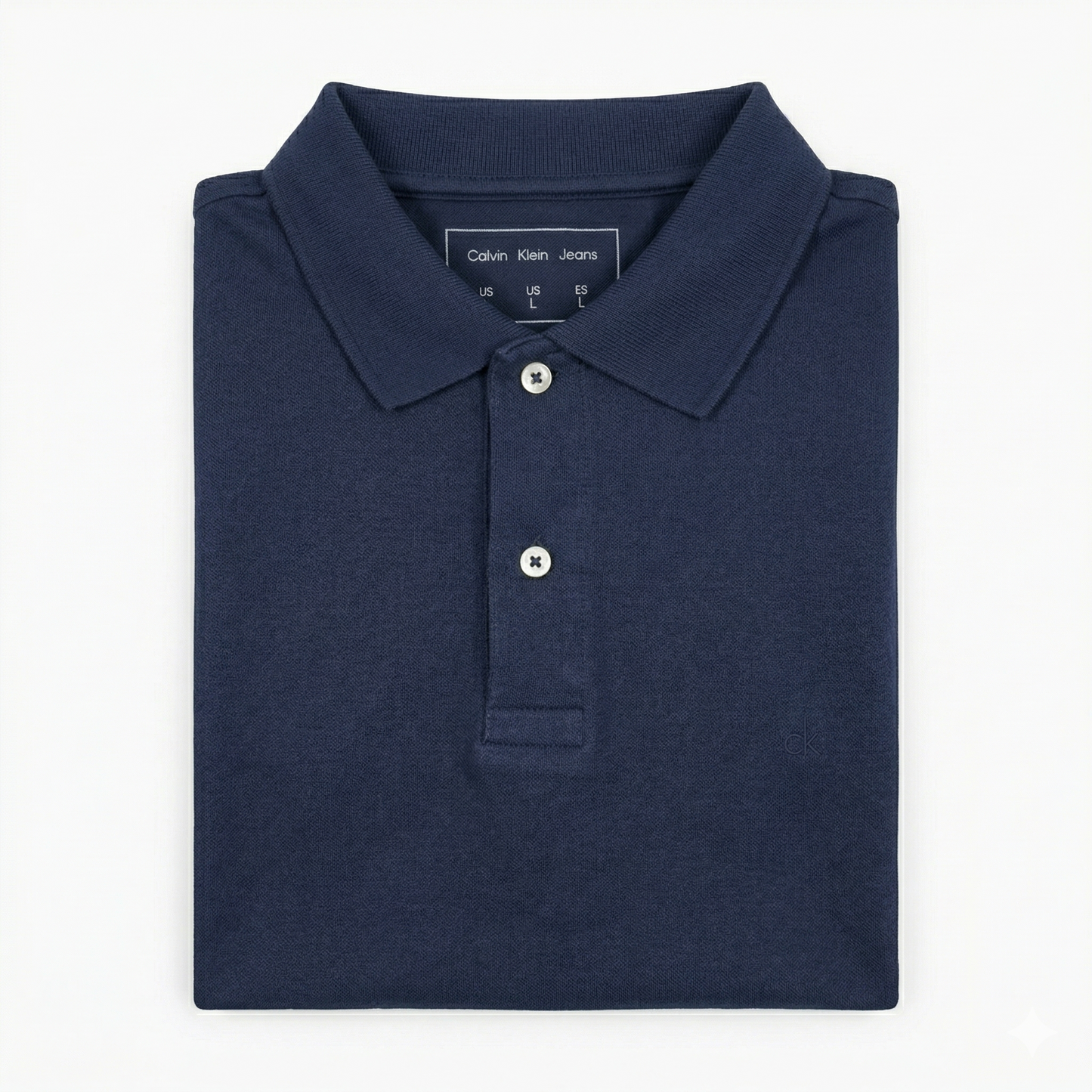 REMERA ESTILO POLO - AZUL MARINO - LOGO TRADICIONAL CKA