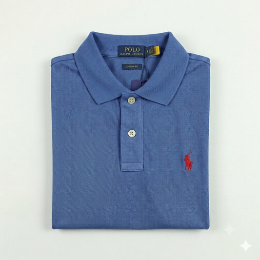 REMERA ESTILO POLO - JEANS - LOGO MON RL