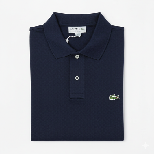 REMERA ESTILO POLO - AZUL MARINO - LOGO TRADICIONAL LC