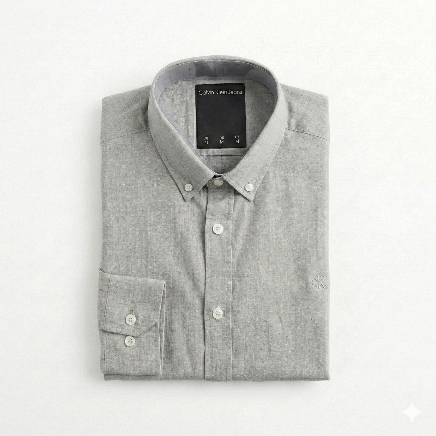 CAMISA LINO - GRIS - TRADICIONAL CKL