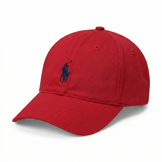 GORRA CLASICA - ROJO ESCARLATA - LOGO MONOCROMATICO - RL
