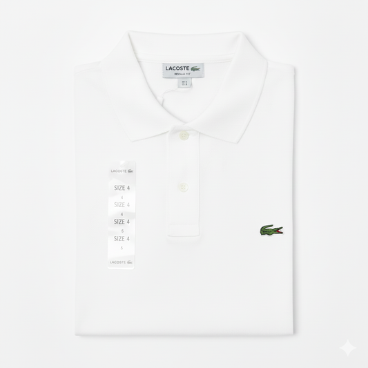 REMERA ESTILO POLO - BLANCO - LOGO TRADICIONAL LC