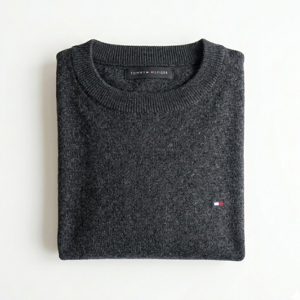 SUETER DE HILO - GRIS HUMO - TEXTURA FINA TH