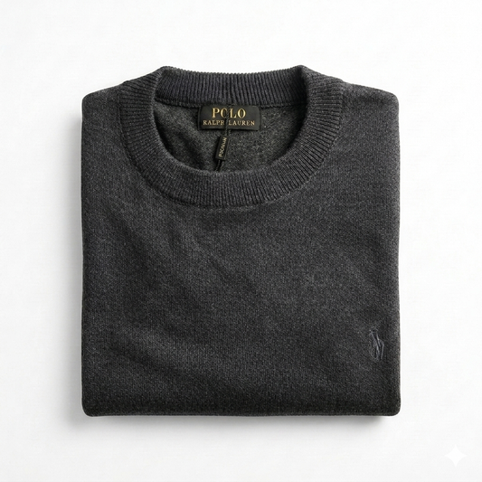 SUETER DE HILO - GRIS HUMO - TEXTURA FINA RL