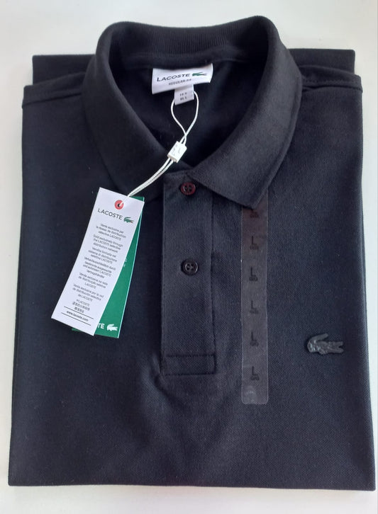 POLO PREMIUM - NEGRO - LOGO ENGOMADO LC