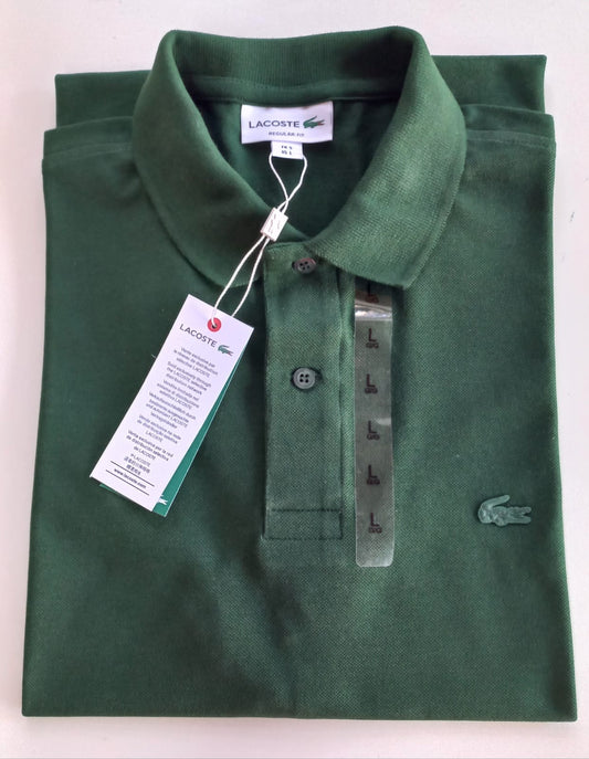 POLO PREMIUM - VERDE MATE - LOGO ENGOMADO LC