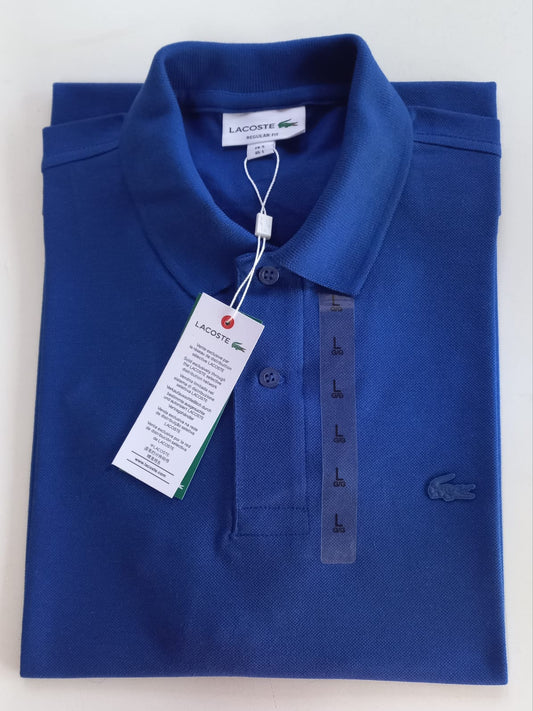 POLO PREMIUM - AZUL FRANCIA - LOGO ENGOMADO LC