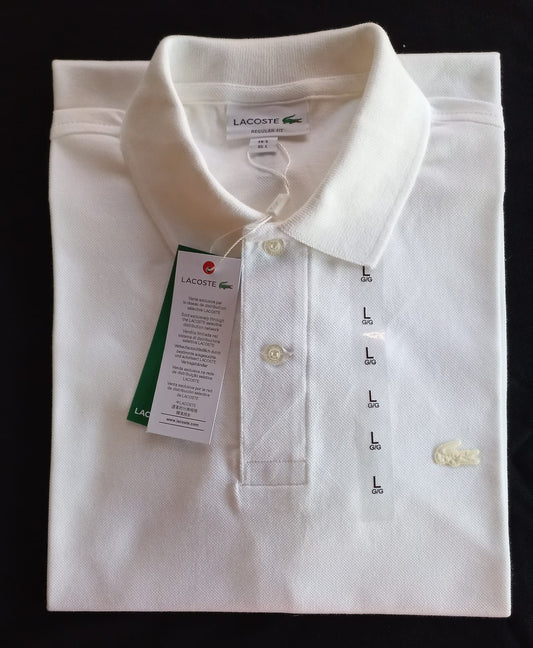 POLO PREMIUM - BLANCO CREMA - LOGO ENGOMADO LC
