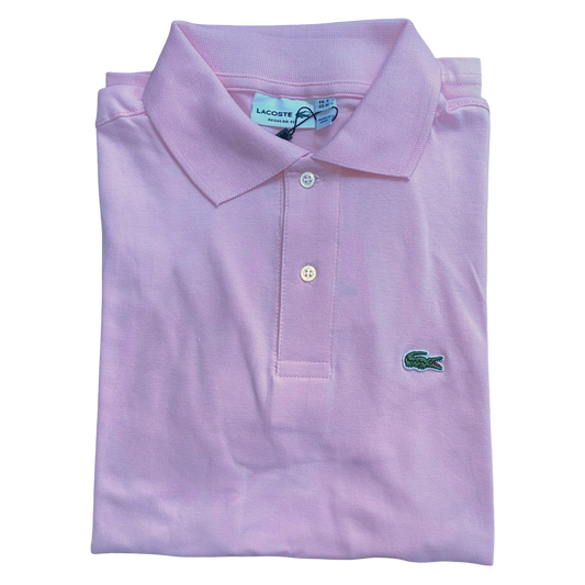 REMERA ESTILO POLO - ROSADO - LOGO TRADICIONAL LC