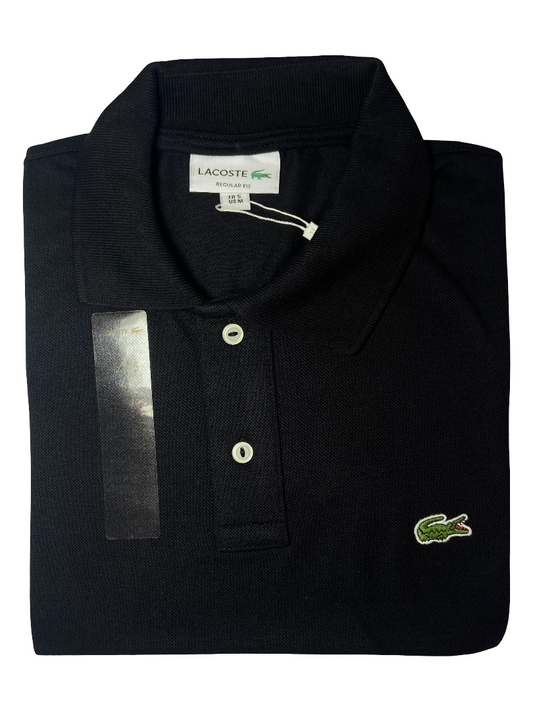 REMERA ESTILO POLO - NEGRO - LOGO TRADICIONAL LC