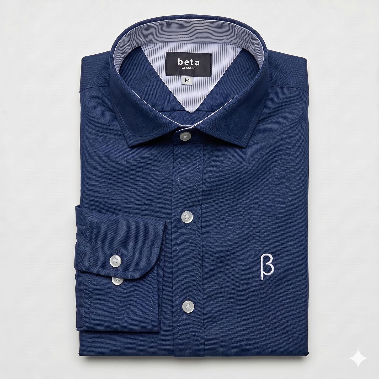 CAMISA OXFORD AZUL MARINO - BETA CLASSIC