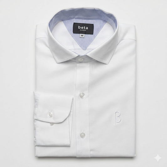 CAMISA OXFORD BLANCO - BETA CLASSIC