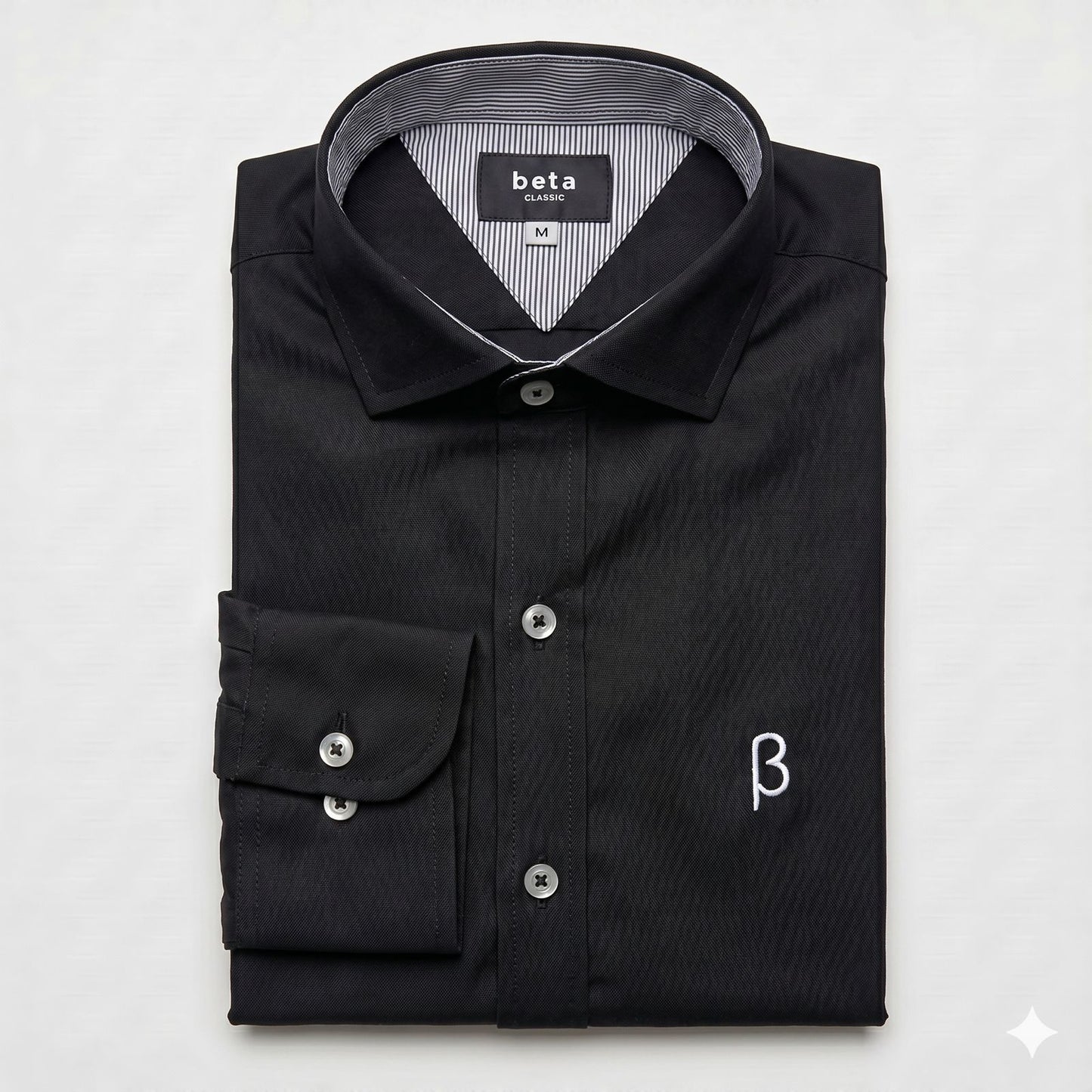 CAMISA OXFORD NEGRO - BETA CLASSIC