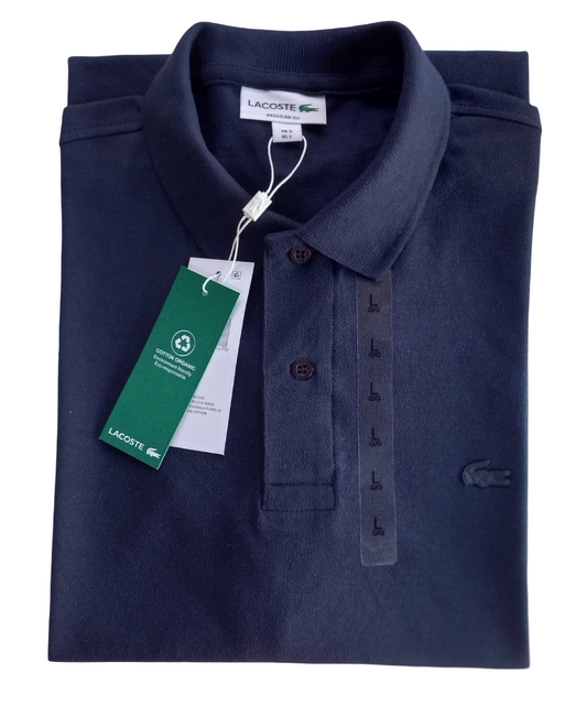 REMERA ESTILO POLO - AZUL MARINO - LOGO ENGOMADO LC