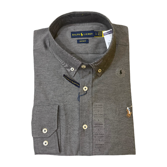 CAMISA TRICOLINI - GRIS HUMO - LOGO COLORIDO RL