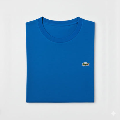 REMERA BASICA CLASICA - AZUL FRANCIA - LOGO TRADICIONAL - LC