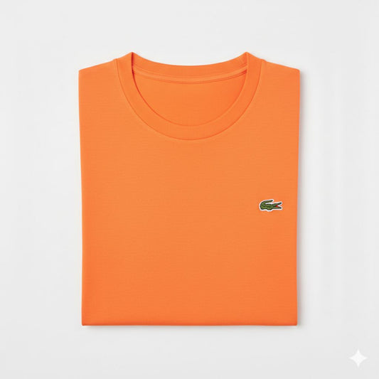 REMERA BASICA CLASICA - NARANJA - LOGO TRADICIONAL - LC