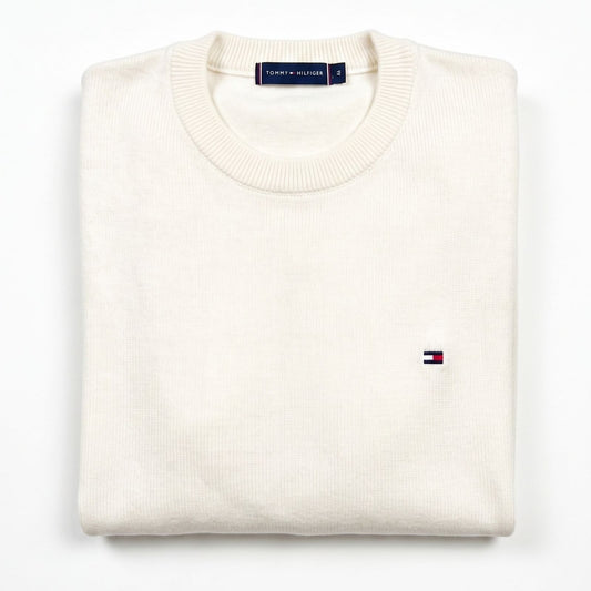 SUETER DE HILO - BLANCO PERLA - TEXTURIZADO TH